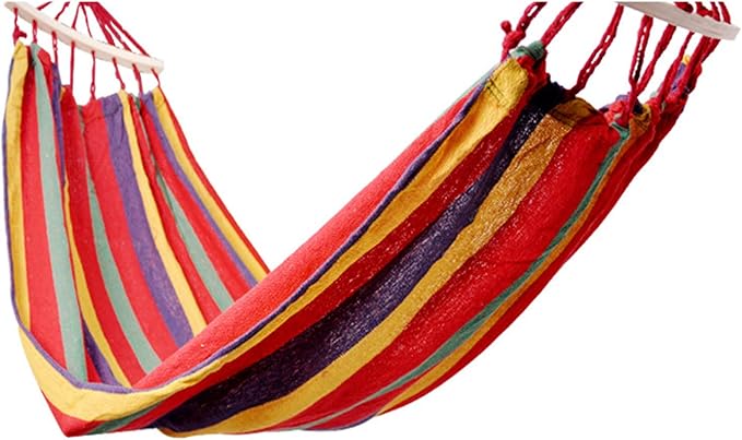 Hammock Swing, Travel Hammock, Portable Hammock, Comfortable Folding Mesh Net, Camping Accessories Single Hammock for Outdoor Indoor,Red,190x80cm