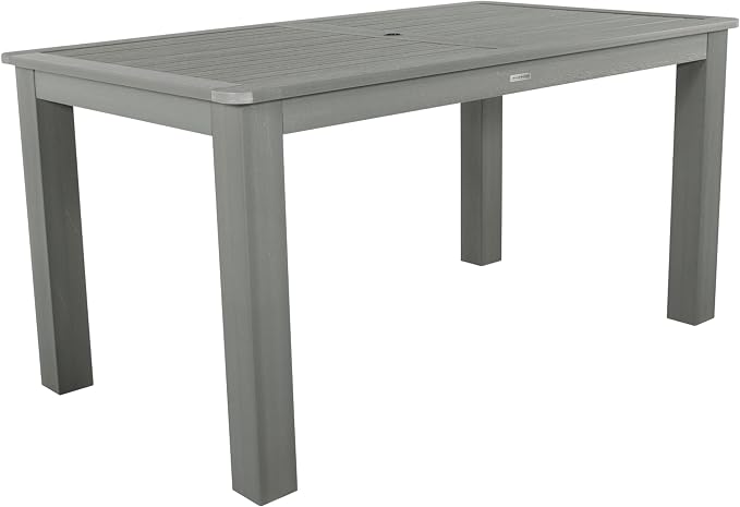 Highwood AD-CTB47-CGE Lehigh and Weatherly Rectangular Counter Height Dining Table, 42 x 72", Coastal Teak