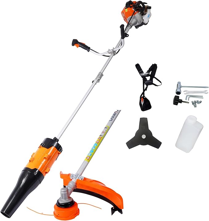 52cc Gas Weed Eater - Heavy Duty Weed Wacker Gas Powered & Brush Cutter 3-in-1-18" Gas String Trimmer for Lawn Care - (3 in 1)