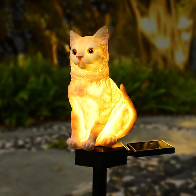 Solar Powered Garden Owl Decor Outdoor Yard Statues Outside Lawn Ornaments | Snowy Owl Figurine Patio Decorative Stake Waterproof LED Halloween Decorations Bird Lights for Landscaping Backyard Flowerbed