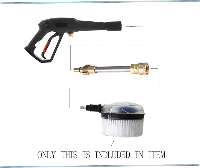 1/4” Rotary Wash Brush for Pressure Washers Pressure Washer Brush