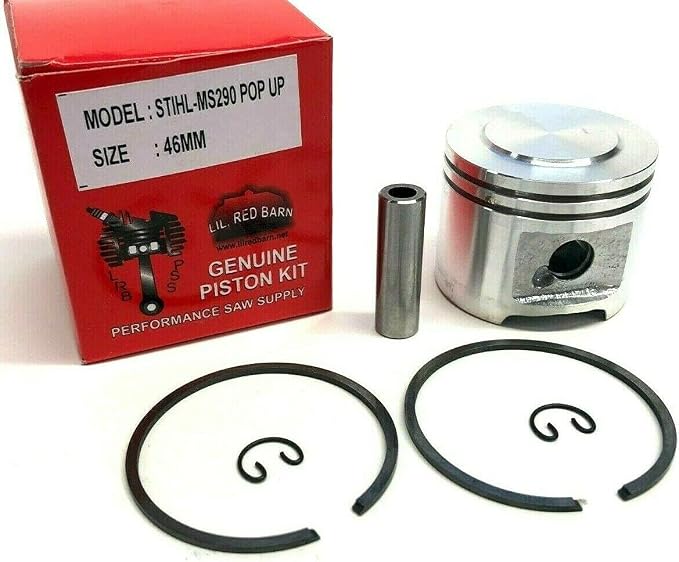 Pop Up Piston Kit Compatible with Stihl 029, MS290, Chainsaw 46mm Replaces Part #1127-030-2003 Extra Power and Compression! Two Day Standard Shipping To All 50 States!