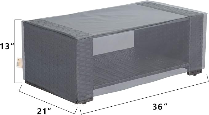 Patio Furniture Covers,Outdoor Furniture Cover Waterproof,Patio Furniture Set Covers for 4 Piece Outdoor Conversation Set,Patio Covers Set (Grey)