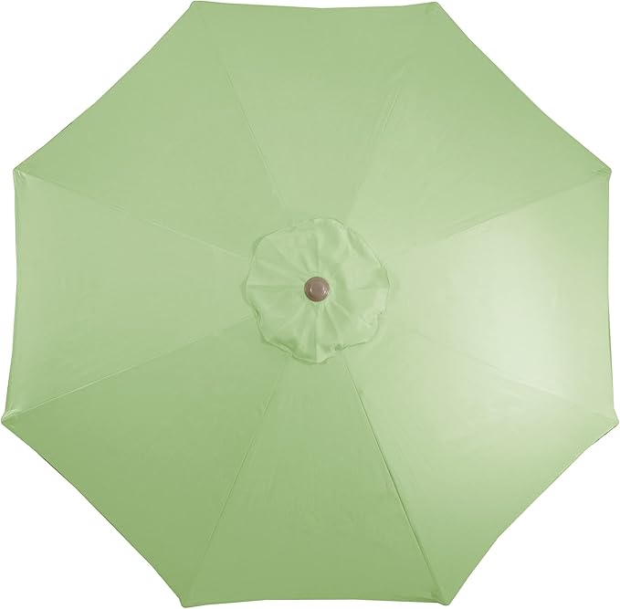Northlight Outdoor Patio Market Umbrella with Hand Crank and Tilt - 9' - Sage Green