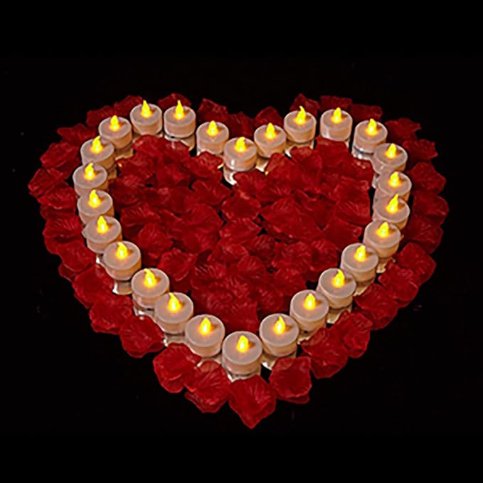 12 Pack Flameless LED Tea Light Candles with Remote Control, Realistic and Bright Flickering Long Lasting 400 Hours, Decorative for Wedding Party Home Decoration Christmas Halloween WarmYellow