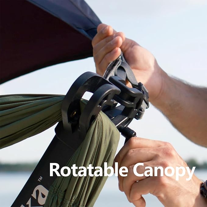 anymaka Set Up in 3 Seconds Adjustable Portable Aluminum Alloy Hammock Stand for Outside with Chair Mode & Lounge Mode up to 105''