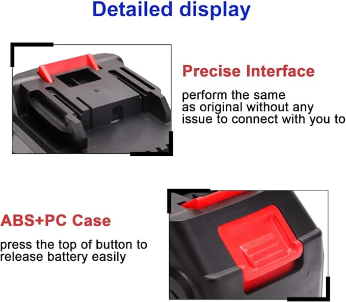 Batteries for Portable Cordless Pressure Washer，21V 4000mAh lithium battery with power display, compatible with other battery-powered tools, cutting saws, and electric drills with the same interface.