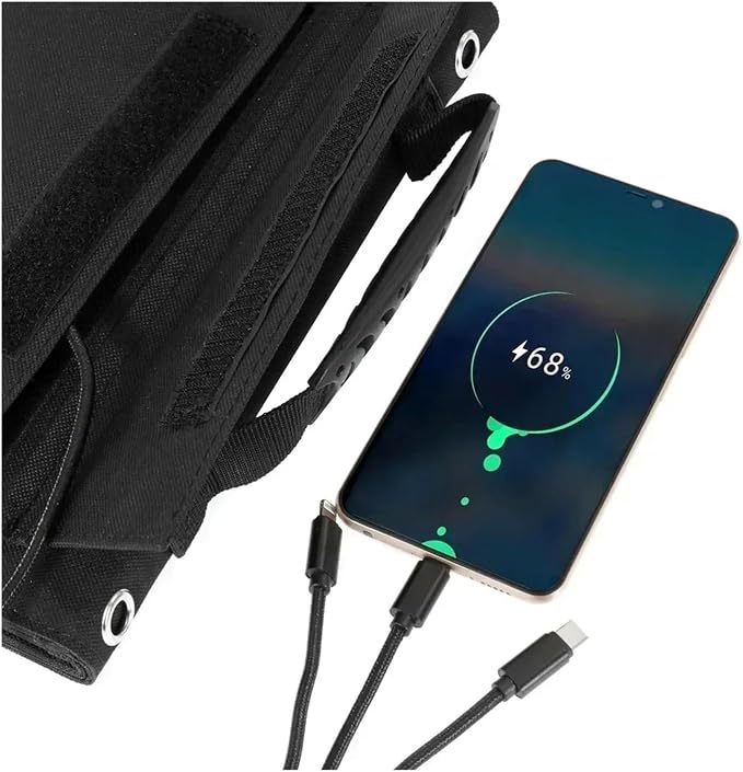 Solar Panel Portable Folding Bag 120W USB+DC Output Solar Outdoor Power Generator
