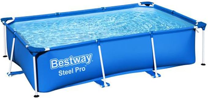 Bestway 8.5t x 5.5ft x 24in Rectangular Above Ground Pool Frame with Filter Pump