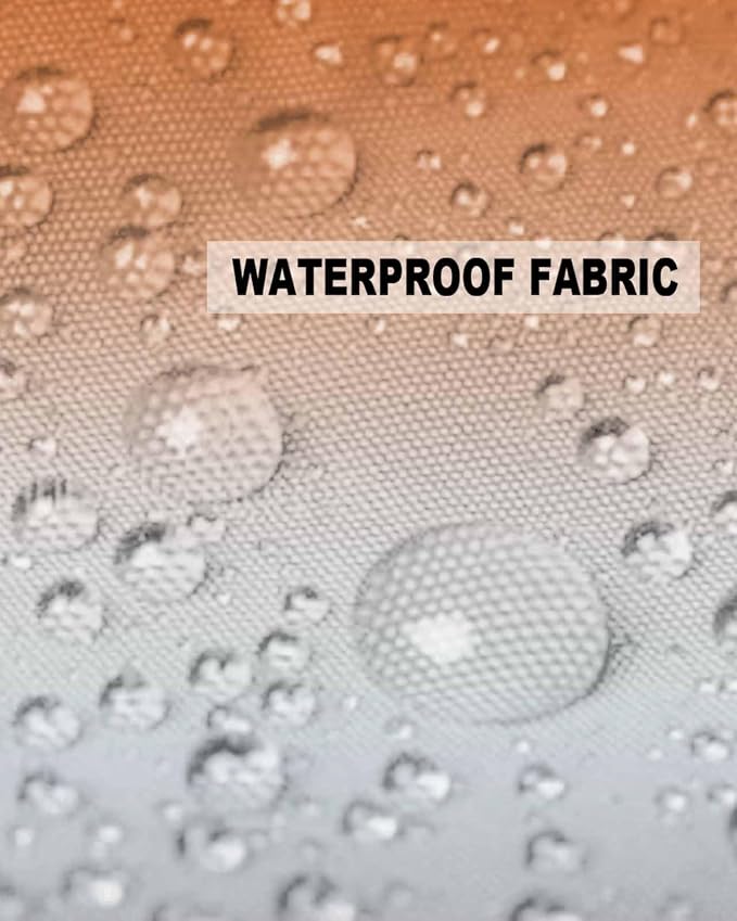 Outdoor Waterproof Throw Pillow Covers Set of 2 Orange Grey Ombre Pillowcases 16x16 Inches Gradient Gradual Color Patio Decorative Pillows Cushion Case Patio Pillows for Couch Bed Chair Garden