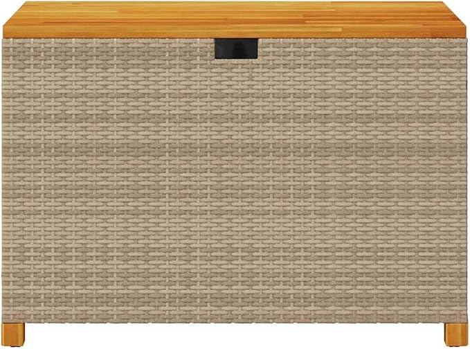 Garden Storage Box Beige and brown Outdoor Storage