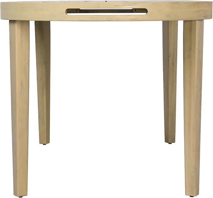 Christopher Knight Home Dorium 70" Oval Outdoor Dining Table, Acacia Wood Patio Dining Table for 4-6 People, Solid Wood Outdoor Table for Patio Deck Garden Backyard Dining, Light Teak