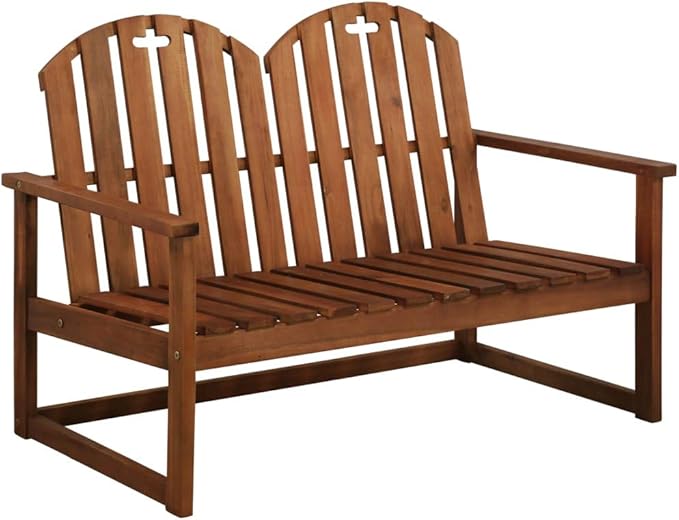 4 Piece Patio Lounge Set, Porch Furniture Set Outdoor Sofa Set Sectional Sofa Patio Conversation Set for Piazza Exhibition Garden Negotiation Area Solid Acacia Wood