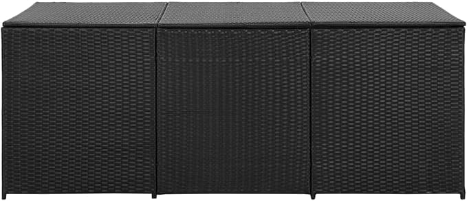 Gecheer Large Garden Storage Box, Durable Weatherproof Outdoor Storage Solution with Spacious Design, Polyethylene Rattan Material for Patio, Deck, or Balcony