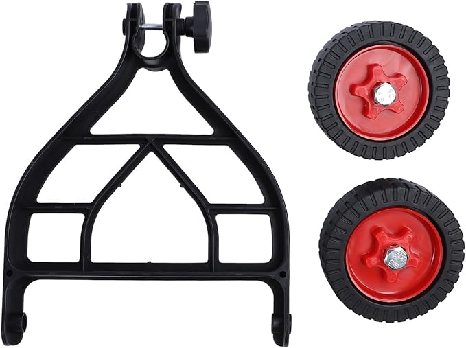 String Trimmer Attachment Wheel, Sturdy ABS Support Wheels for Lawn Trimmer – Quick Installation Auxiliary Wheel for Walk Behind Brush Cutter Gardening Tool
