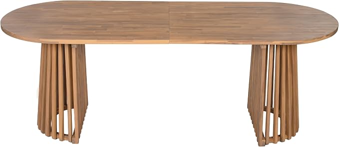 Christopher Knight Home Farley Acacia Wood Outdoor Dining Set for 4, 5 Piece Patio Dining Table and Chair Set, Faux Rattan Outdoor Dining Chair and Table Set, Brown