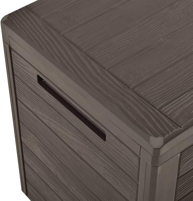 【Fast Shipping】 Outdoor Rattan Storage Box, All Weather Deck Box for Patio Furniture Storage, Outdoor Toys and More Patio Storage Box Brown 45.7"x17.3"x21.7"