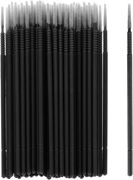 M METERXITY 100-Pack Pollinator Brush, 0.08inch/2mm Plastic Vegetable Pollinator Pen Manual Pollination Tool for Gardening/Greenhouse/Hydroponic Plant/Flowers [Black]