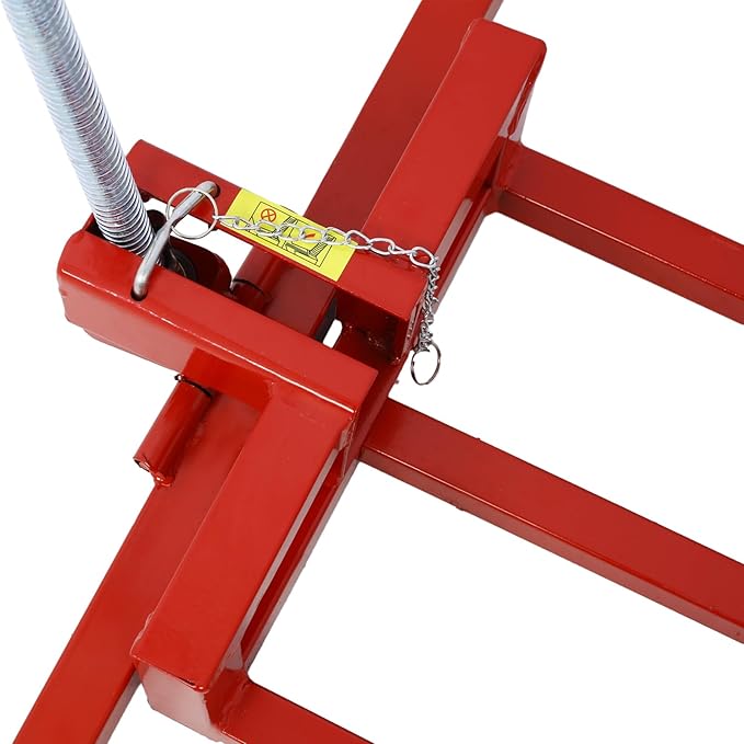 Generic 800 Lbs Capacity Lawn Tractor Lift, Ride-on Mower, Universal, 45 Tilt Adjustable, Red