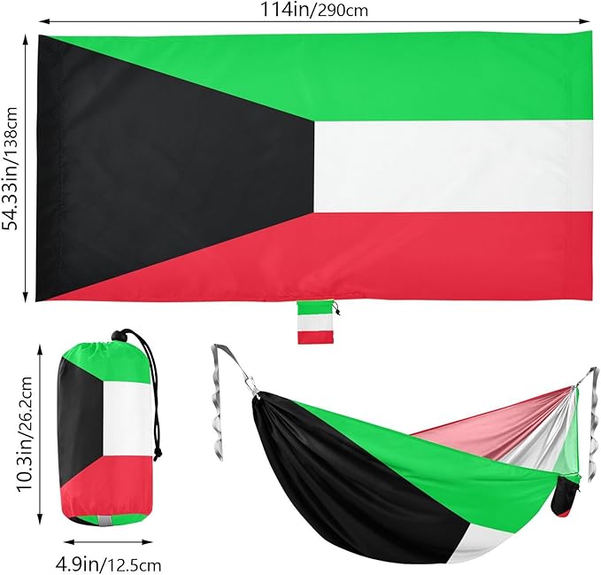 National Flag of The Republic of Korea Hammocks with Portabl Carry Bag Backyard Hammock for Indoor Outdoor Patio