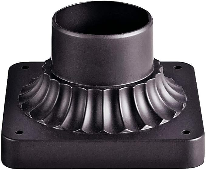 Kichler 9592AZ Accessory Pedestal Mount, Architectural Bronze, 12-Inch