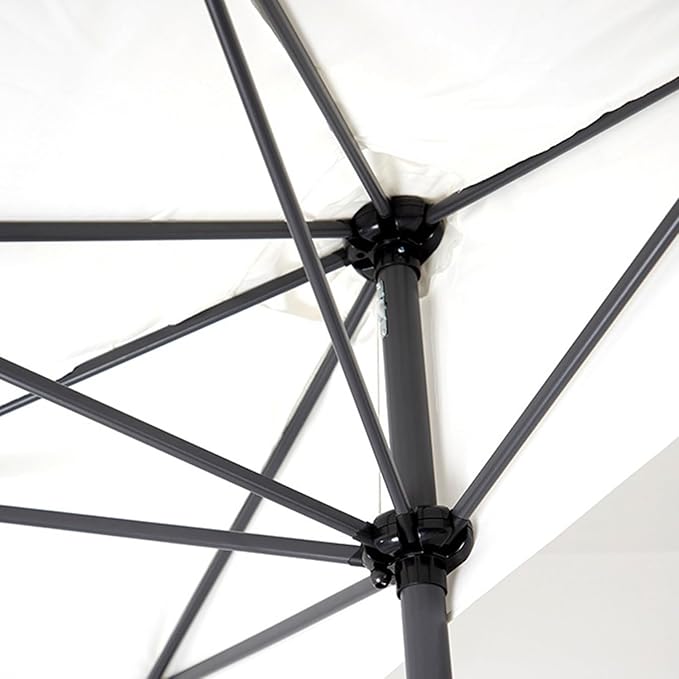 250cm against the wall Umbrella Half Rectangular Outdoor Patio Umbrella with Easy Crank Adjustable Height Without Base for gardens, balconies,patios,apartment terraces,cafes