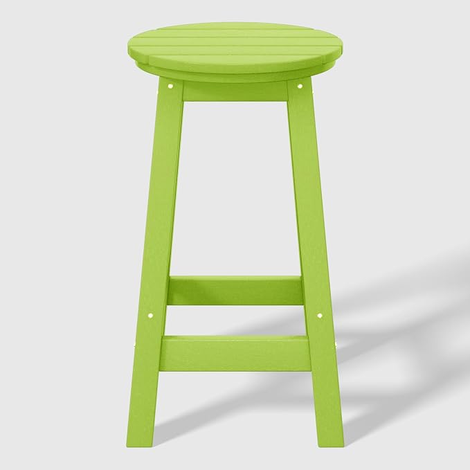 WestinTrends Malibu 5-Piece HDPE Outdoor Patio Dining Bar Bistro Table Set with Counter High Round Bar Stools