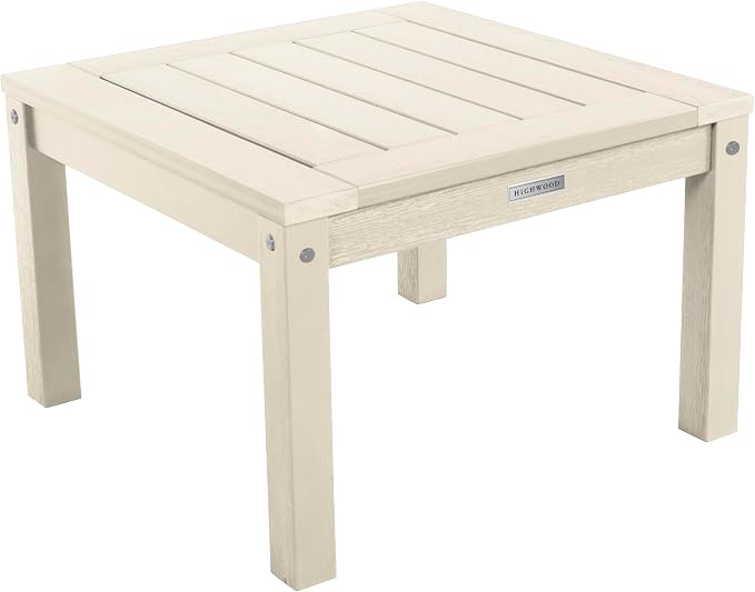 highwood AD-DSST1-WAE Adirondack Side Table, Whitewash