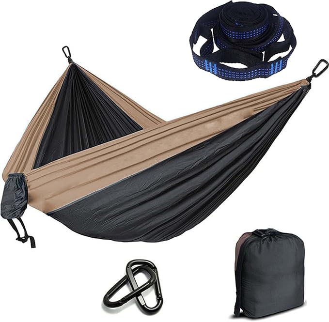 Camping Hammocks for Outside, Double Hammock Chair Outdoor, Portable Hammock for Trees, Hammocks for Outside Heavy Duty, for Beach, Backyard, Patio