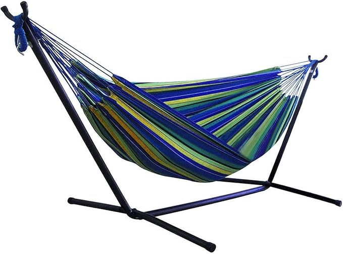 Portable Outdoor Canvas Hammock for Yard Garden Camping Sleep Swing Hanging Bed