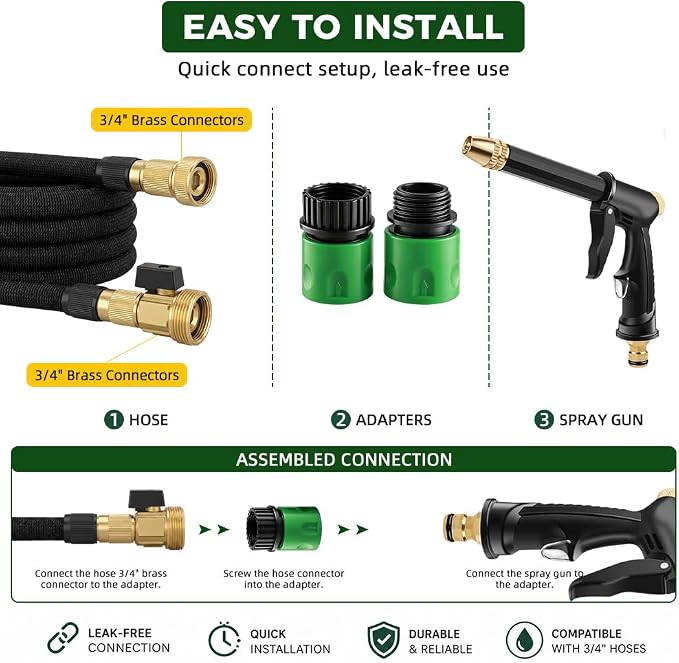 2026 Upgraded High Pressure Sprayer, 4 Mode Jet Nozzle Power Washer with Soap Dispenser and Quick Connectors, Car Wash Water Gun for Patio, Car Washing, Outdoor Cleaning (A)