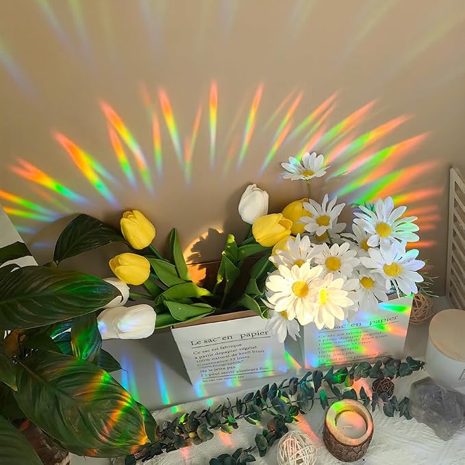 8 Inch Sun Catchers Indoor Window, Acrylic Rainbow Suncatcher Window Hanging Decoration for Living Room Bedroom Summer Home Balcony Ornaments Decoration (207 Butterfly)