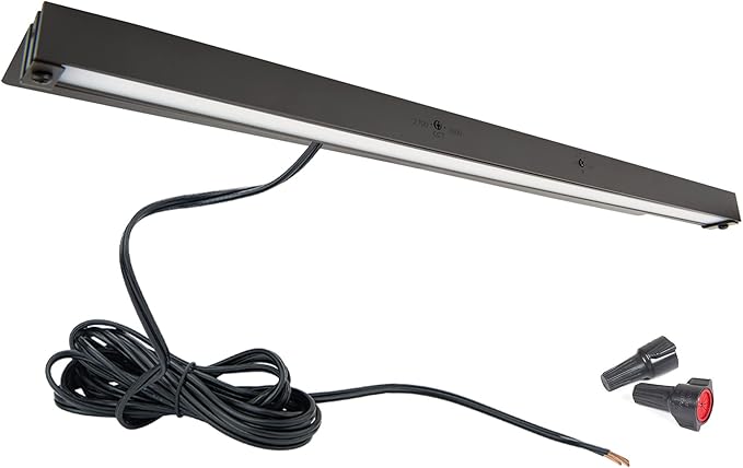 WAC Landscape Lighting, Hardscape 18in LED 12V Strip Light with Quick Release and 2-CCT 2700K-3000K in Black