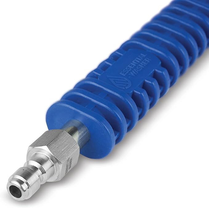 Essential Washer Pressure Washer Wand Extension | 20" Curved Stainless Steel With Molded Grip | 4000 PSI