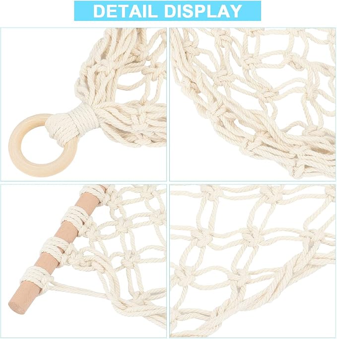2 Pack Hanging Fruit Hammock Under Cabinet Hanging Basket Includes Hooks - Macrame Bohemian Hanging Banana Vegetable Hammocks Kitchen Storage Counter Space Saving Decoration at Home, Boat, Rv(Style B)