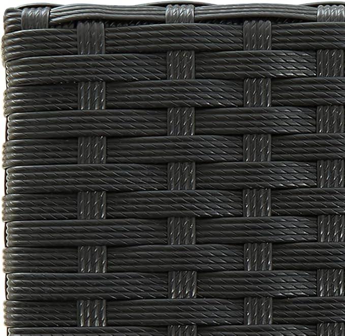 Outdoor Seating Furniture,Outdoor Conversation Sets,5 Piece Patio Bar Set Black Poly RattanSuitable for Patio, Garden, Gazebo Low