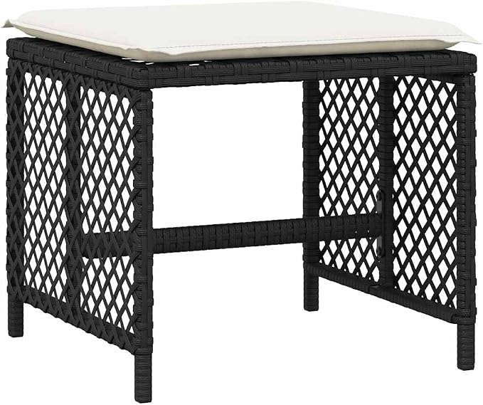 15-Piece PE Rattan Garden Dining Set, Foldable Outdoor Table and Chairs for Patio, Backyard, Balcony Furniture, Black