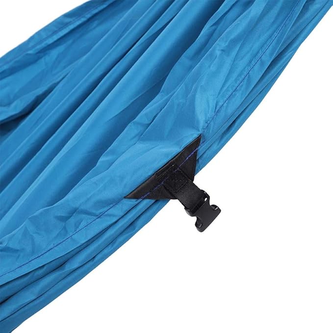 Portable Hammock Swing for Camping Courtyard Corridor Dual Use Hanging Chair Bed, Sturdy and Breathable, to Carry and Store (Peacock Blue)