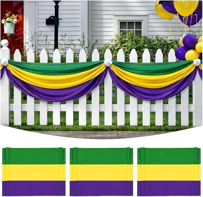 Graduation Party Decorations Bunting Flag & Mardi Gras Banner 2x20Ft Bunting Flag Class of 2026 Graduation Déco School Outdoor Porch Decor for Birthday & Events