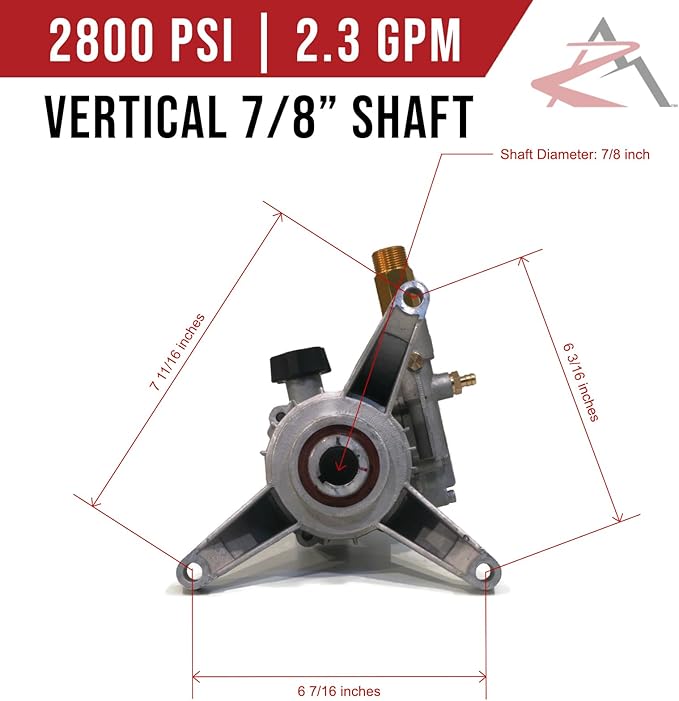 The ROP Shop Pressure Washer Pump Assembly for Devilbiss Excell EXWGV2121 EXWGV2121-1 VR2400