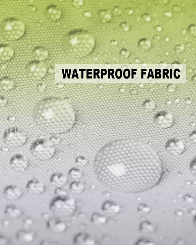 Outdoor Waterproof Throw Pillow Covers Set of 2 Ombre Green Lumbar Pillowcases 20x12 Inches Green Grey Patio Decorative Pillows Cushion Case Patio Pillows for Couch Bed Chair Garden