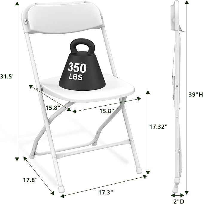 Folding Table and Chair Sets for Picnic Camping, 5ft Folding Table with 4 Pack Folding Chair Portable Outdoor Table and Chair Set Foldable Chair for Patio, Garden, Party, Wedding