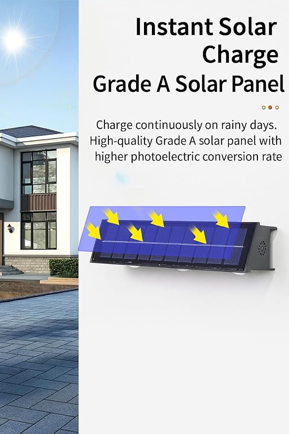 Solar Wall Lights Outdoor Waterproof 2 Pack, Up & Down Solar Fence Lights, Dusk to Dawn Decorative Solar Lights Outdoor for Fence Deck Step Porch Patio, Warm White LED, Easy Install