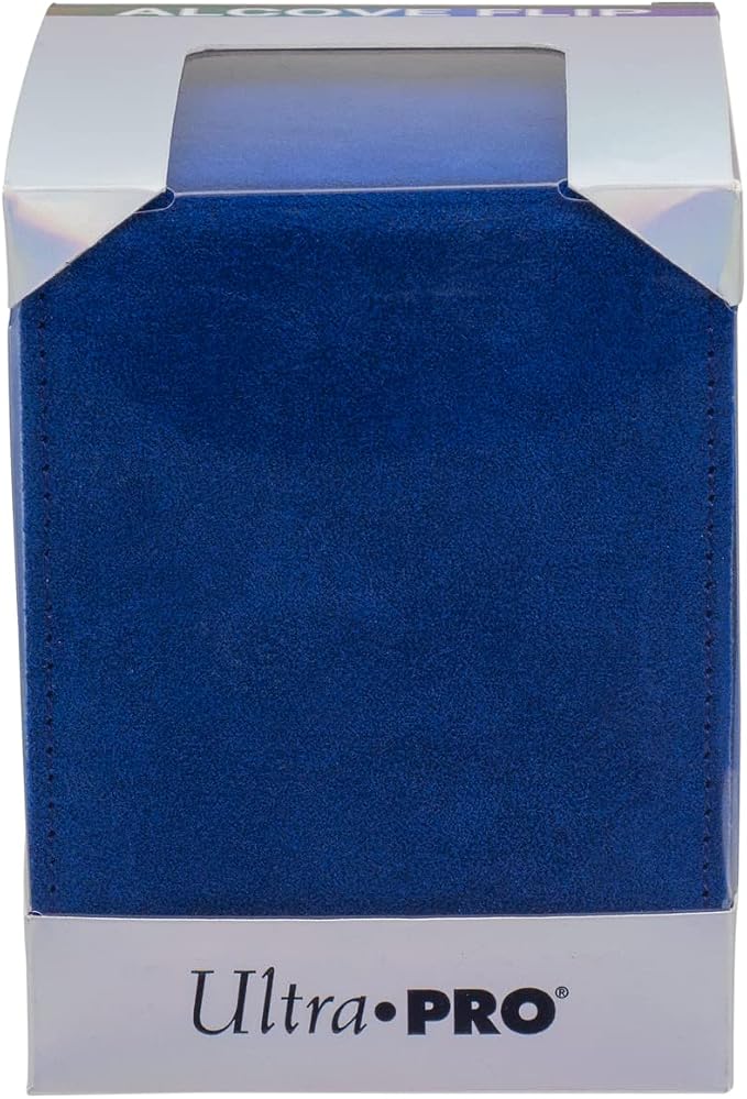 Ultra Pro - Vivid Alcove Flip Deck Box (Blue) - Protect and Store up to 100 Double Sleeves Standard Size Cards, Perfect for Sports Cards, Gaming Cards & Collectible Trading Cards