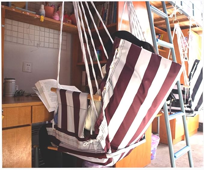 Camping Hammock, Hammock Balcony Hanging Chair Dormitory Dormitory Student Hammock Indoor Basket Lazy Rocking Chair Single Art Swing Outdoor Camping(D)