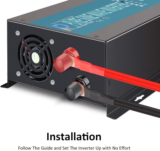 WZRELB Backup Power Off Grid Pure Sine Wave Inverter 800W 24Vdc to 120Vac 60Hz USA Outlets Power Converter, (RBP80024B1)