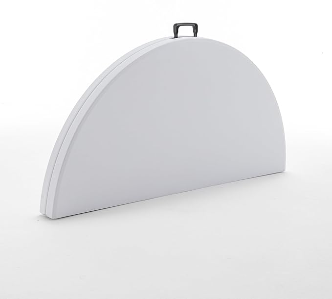 BTEXPERT Set of 10, White 5 Ft 60inch Round Plastic Folding Table Commercial Portable for Banquet Dining Wedding Party Events Home Kitchen Patio Backyard Indoor Outdoor,
