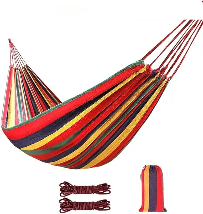 Outdoor Hammock Anti-Rollover Travel Camping Portable Hammock Hanging Chair Outdoor Portable Camping Travel Equipment (Color : Red-a, Size : 190 * 80cm)