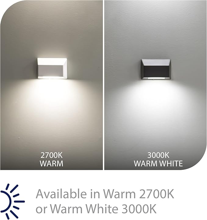 WAC Landscape Lighting, Rectangular LED 12V Deck and Patio Light 2700K Warm Built-in LED in Black