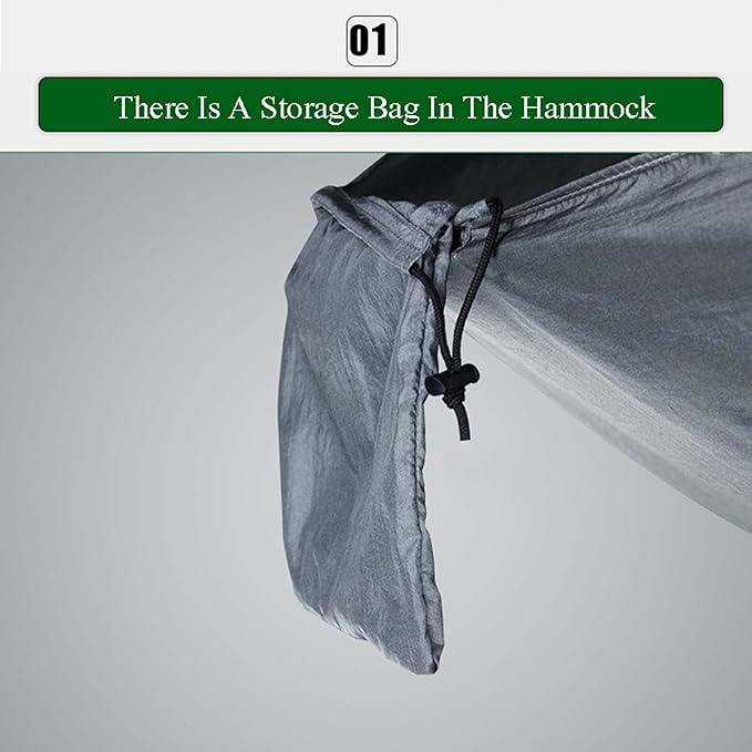 Hammocks for Outside, Camping Hammocks with Tree Straps, Parachute Hammocks, Double Hammock Swing Chair, All Accessories Included, for Outdoor, Indoor